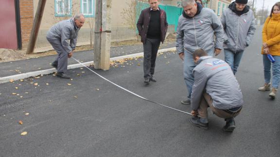 Активисты ОНФ оказались не удовлетворены состоянием новых дорог в Светлограде