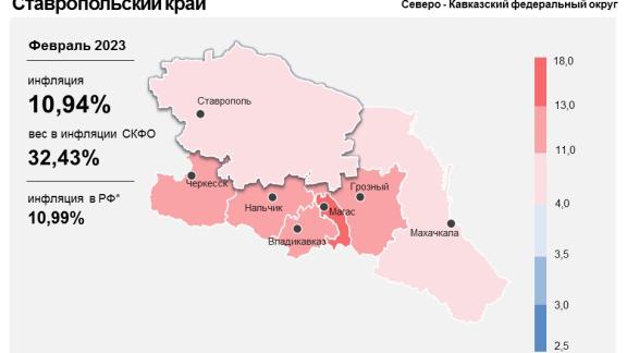 На Ставрополье в феврале инфляция замедлилась