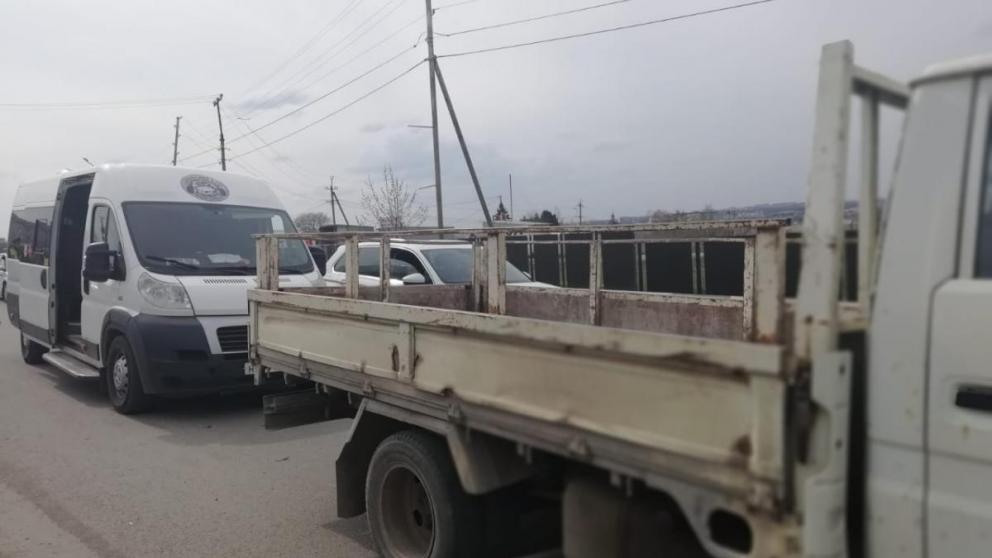 В станице Ессентукской водитель маршрутки попал в ДТП