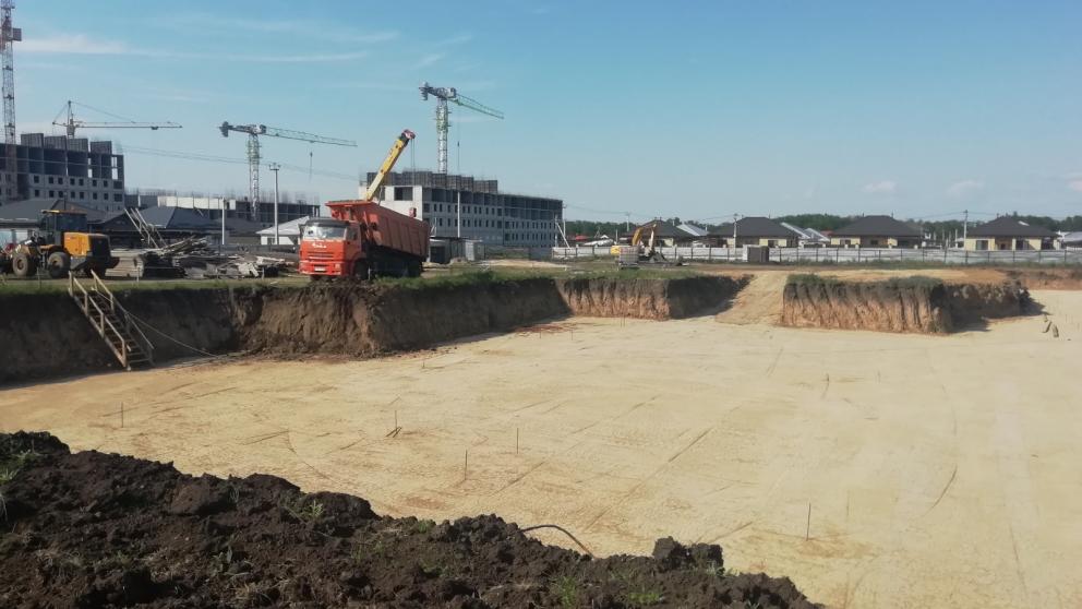 В Михайловске завершается устройство котлована под новый детский сад