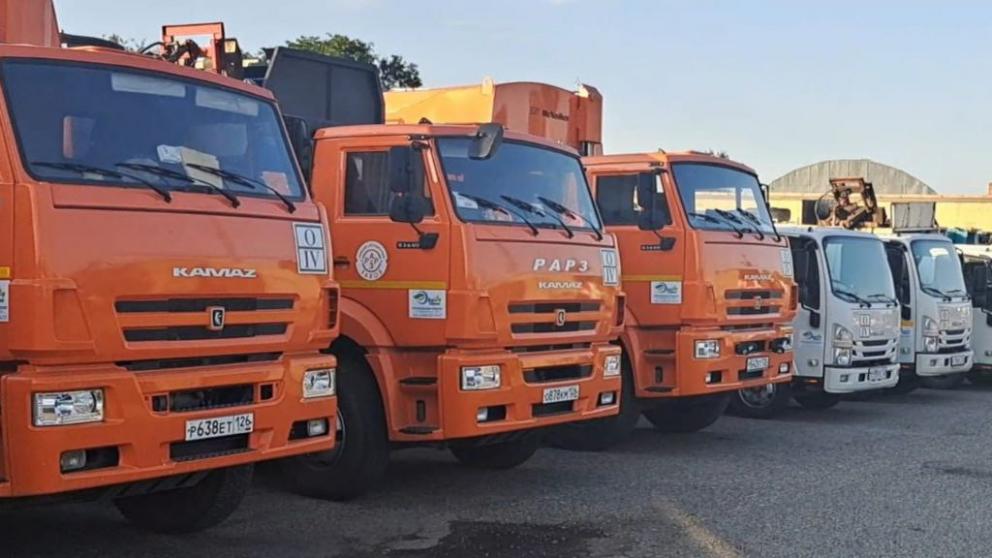 Новый регоператор на востоке Ставрополья вывел на маршруты ещё 35 мусоровозов