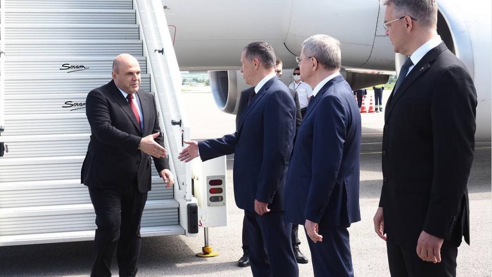 На Ставрополье прибыл глава Правительства России Михаил Мишустин