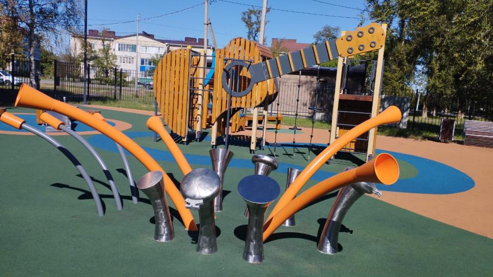 Пять общественных пространств преобразили в Труновском округе