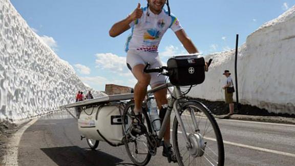 Велосипеды на солнечной энергии едут из Парижа в Астану через Ставрополье